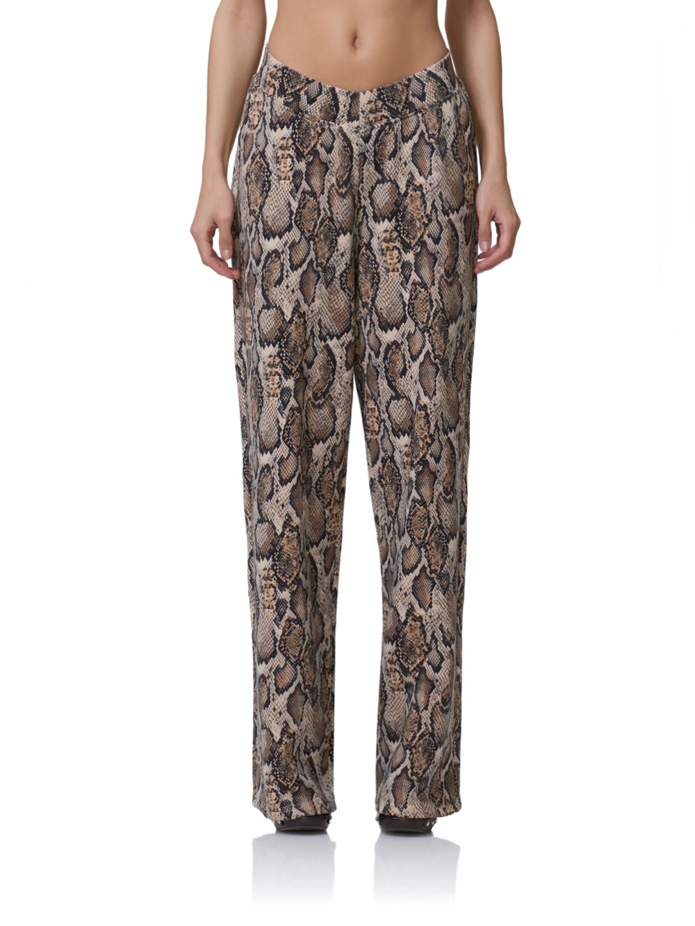 NWT AFRM Dustin V-Waist Sweatpants, Sand Serpent, XL